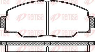 Remsa 0308.00 - Set placute frana,frana disc parts5.com