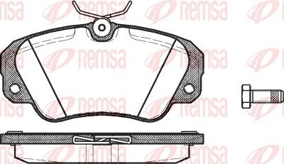 Remsa 0382.00 - Σετ τακάκια, δισκόφρενα parts5.com