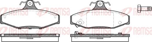 Remsa 0335.12 - Brake Pad Set, disc brake parts5.com