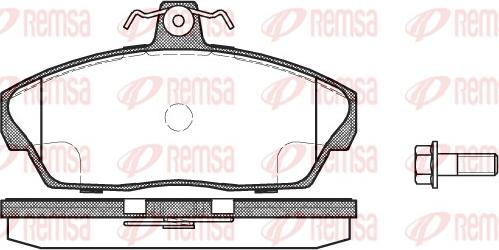 Remsa 0337.10 - Set placute frana,frana disc parts5.com