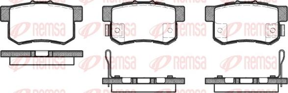 Remsa 0325.52 - Sada brzdových destiček, kotoučová brzda parts5.com