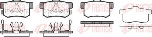 Remsa 0325.04 - Bremsbelagsatz, Scheibenbremse parts5.com