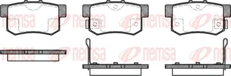 Remsa 0325.02 - Bremsbelagsatz, Scheibenbremse parts5.com