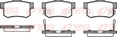 Remsa 0325.12 - Kit de plaquettes de frein, frein à disque parts5.com