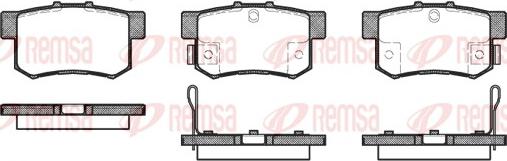 Remsa 0325.32 - Комплект спирачно феродо, дискови спирачки parts5.com