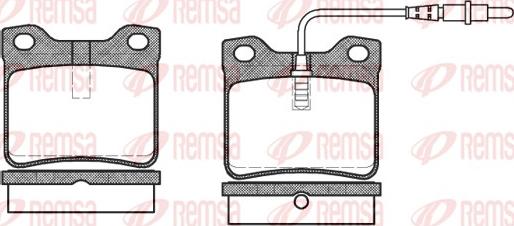 Remsa 0321.02 - Fékbetétkészlet, tárcsafék parts5.com