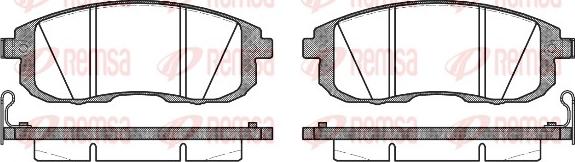 Remsa 0293.14 - Set placute frana,frana disc parts5.com