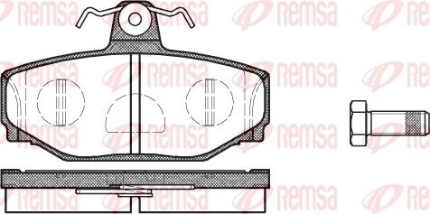 Remsa 0297.10 - Juego de pastillas de freno parts5.com