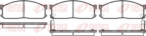 Remsa 0244.02 - Juego de pastillas de freno parts5.com