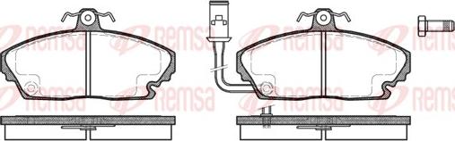 Remsa 0250.01 - Set placute frana,frana disc parts5.com