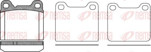 Remsa 0257.20 - Brake Pad Set, disc brake parts5.com