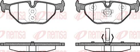 Remsa 0265.40 - Set placute frana,frana disc parts5.com