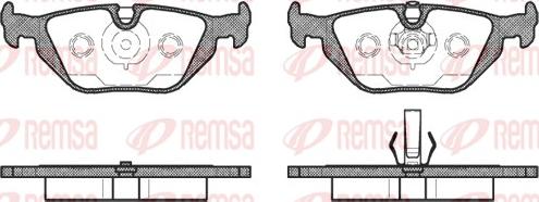 Remsa 0265.50 - Juego de pastillas de freno parts5.com