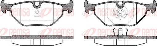 Remsa 0265.00 - Set placute frana,frana disc parts5.com