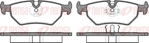 Remsa 0265.10 - Piduriklotsi komplekt,ketaspidur parts5.com