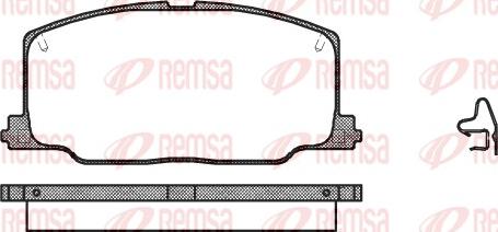 Remsa 0268.04 - Brake Pad Set, disc brake parts5.com