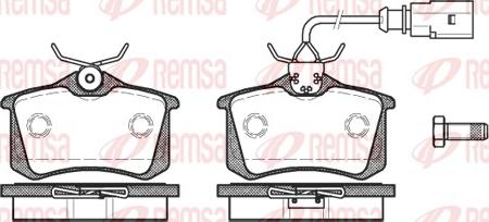 Remsa 0263.51 - Set placute frana,frana disc parts5.com