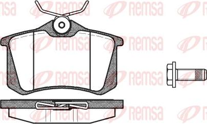 Remsa 0263.05 - Bremsbelagsatz, Scheibenbremse parts5.com