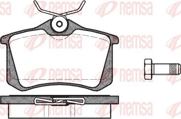 Remsa 0263.01 - Sada brzdových platničiek kotúčovej brzdy parts5.com