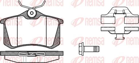 Remsa 0263.03 - Sada brzdových destiček, kotoučová brzda parts5.com