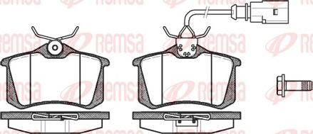 Remsa 0263.02 - Set placute frana,frana disc parts5.com