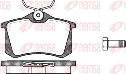 Remsa 0263.10 - Komplet zavornih oblog, ploscne (kolutne) zavore parts5.com