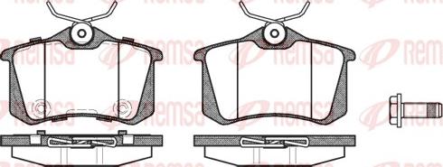 Remsa 0263.74 - Komplet zavornih oblog, ploscne (kolutne) zavore parts5.com