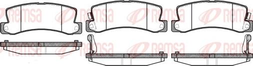 Remsa 0214.22 - Fékbetétkészlet, tárcsafék parts5.com