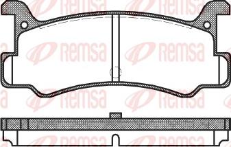 Remsa 0213.00 - Juego de pastillas de freno parts5.com