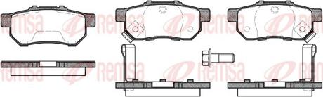 Remsa 0233.52 - Set placute frana,frana disc parts5.com