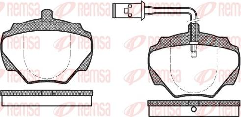 Remsa 0222.01 - Set placute frana,frana disc parts5.com