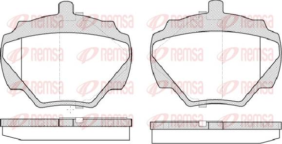 Remsa 0222.10 - Set placute frana,frana disc parts5.com