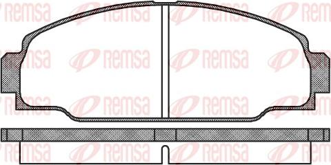 Remsa 0274.00 - Set placute frana,frana disc parts5.com