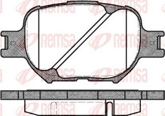 Remsa 0742.00 - Brake Pad Set, disc brake parts5.com