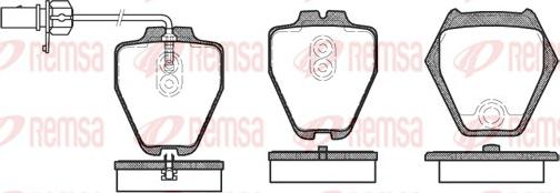 Remsa 0752.02 - Set placute frana,frana disc parts5.com