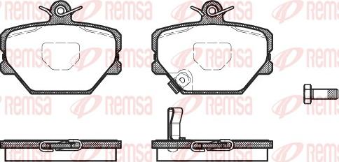 Remsa 0705.02 - Set placute frana,frana disc parts5.com