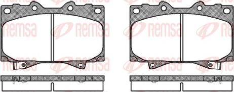 Remsa 0707.04 - Set placute frana,frana disc parts5.com