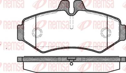 Remsa 0733.00 - Juego de pastillas de freno parts5.com