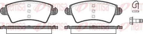 Remsa 0726.10 - Piduriklotsi komplekt,ketaspidur parts5.com