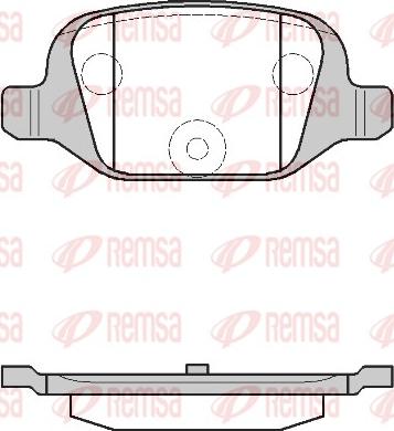 Remsa 0727.00 - Set placute frana,frana disc parts5.com