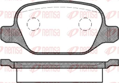 Remsa 0727.10 - Set placute frana,frana disc parts5.com