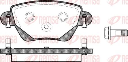 Remsa 0777.00 - Brake Pad Set, disc brake parts5.com