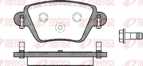 Remsa 0777.10 - Brake Pad Set, disc brake parts5.com