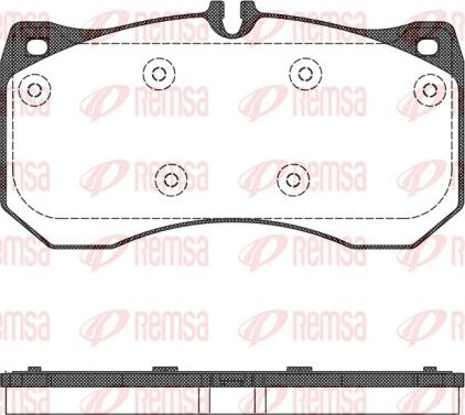 Remsa 1497.00 - Brake Pad Set, disc brake parts5.com