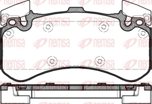 Remsa 1463.00 - Brake Pad Set, disc brake parts5.com