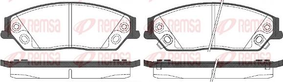 Remsa 1467.02 - Set placute frana,frana disc parts5.com