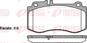 Remsa 1406.00 - Komplet kočnih obloga, disk kočnica parts5.com