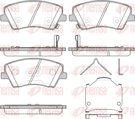 Remsa 1412.04 - Set placute frana,frana disc parts5.com