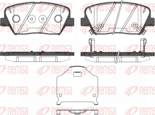 Remsa 1412.02 - Komplet kočnih obloga, disk kočnica parts5.com