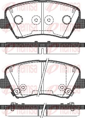 Remsa 1412.32 - Set placute frana,frana disc parts5.com